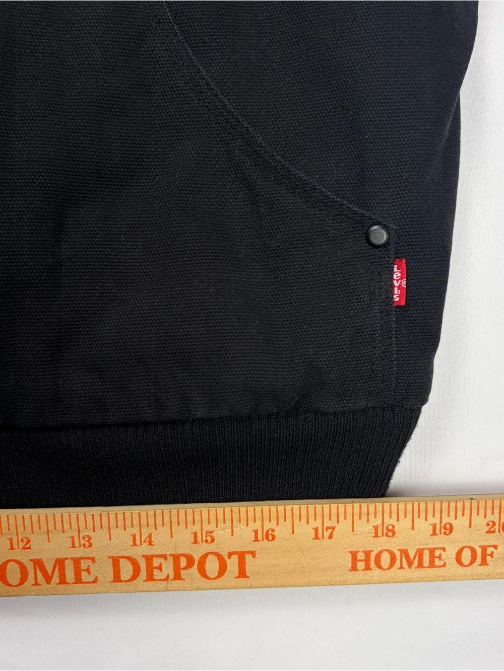 Levi's Black Sherpa-Lined Hooded Jacket Heave canvas